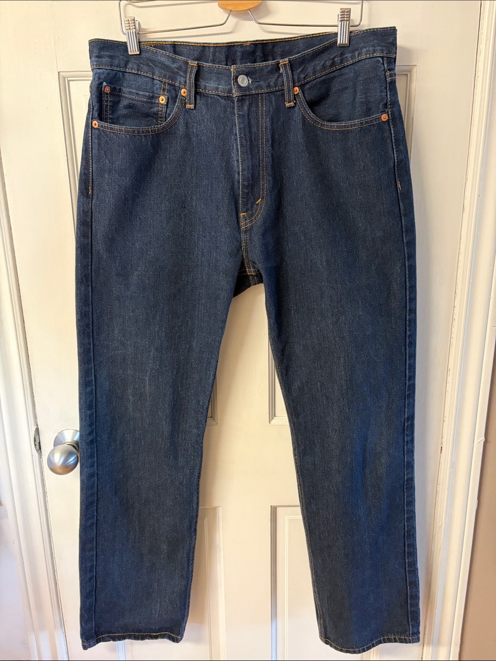 Levi’s 505 dark wash blue jeans men’s size 36X32